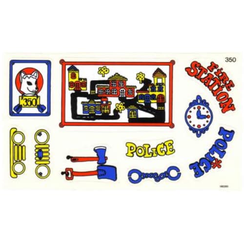 Sticker Sheet 1 for Sets 140-1, 350-3