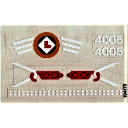 Sticker Sheet for Set 4005-1