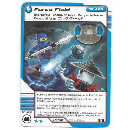 Trading Card, Ninjago Deck #1: 45 - Force Field - International Version