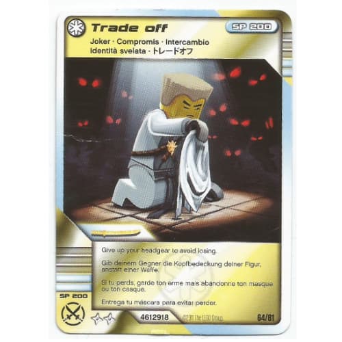 Trading Card, Ninjago Deck #1: 64 - Trade off - International Version