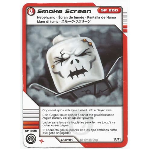 Trading Card, Ninjago Deck #1: 18 - Smoke Screen - International Version