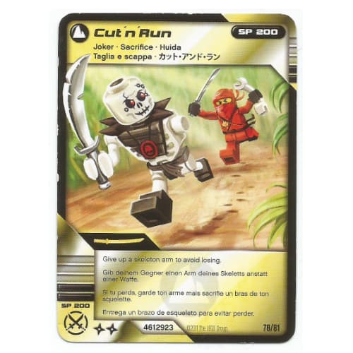 Trading Card, Ninjago Deck #1: 78 - Cut 'n' Run - International Version