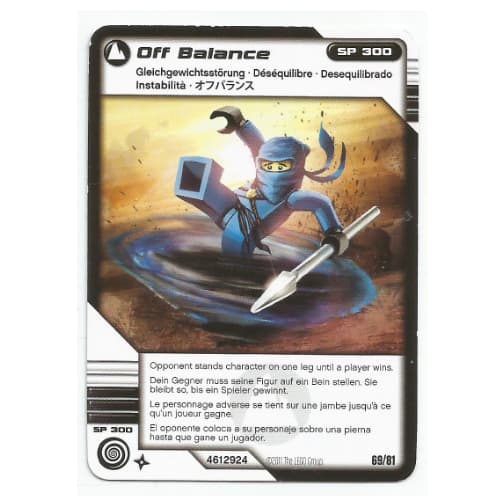 Trading Card, Ninjago Deck #1: 69 - Off Balance - International Version