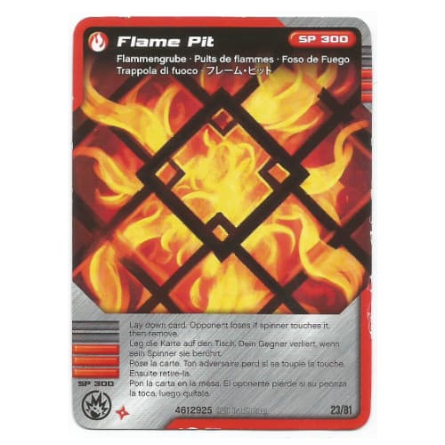 Trading Card, Ninjago Deck #1: 23 - Flame Pit - International Version