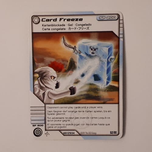 Trading Card, Ninjago Deck #1: 52 - Card Freeze - International Version