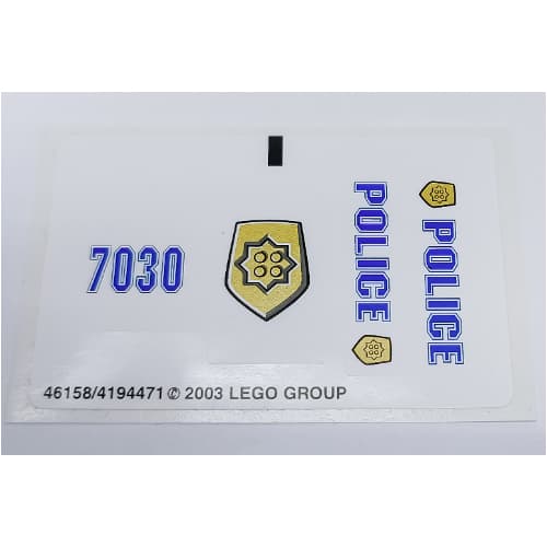 Sticker Sheet for Set 7030-1