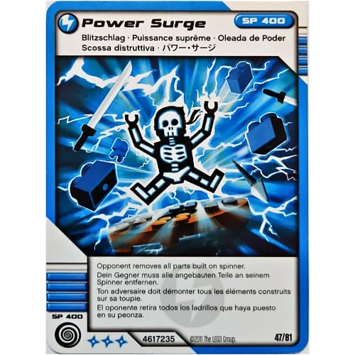 Trading Card, Ninjago Deck #1: 47 - Power Surge - International Version