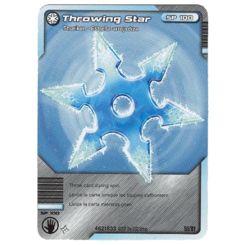 Trading Card, Ninjago Deck #1: 51 - Throwing Star - North American Version
