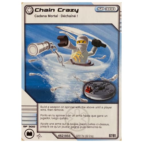 Trading Card, Ninjago Deck #1: 57 - Chain Crazy - North American Version