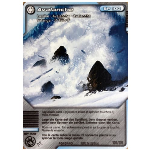 Trading Card, Ninjago Deck #2: 106 - Avalanche - International Version