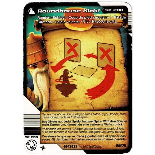 Trading Card, Ninjago Deck #2: 84 - Roundhouse Kick! - International Version