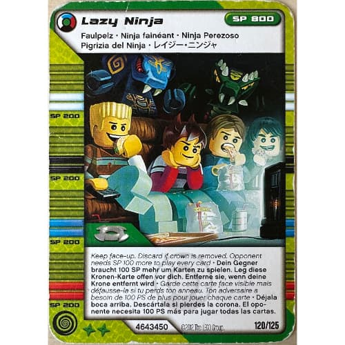 Trading Card, Ninjago Deck #2: 120 - Lazy Ninja - North American Version