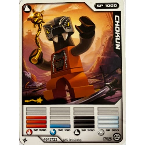 Trading Card, Ninjago Deck #2: 17 - Chokun - North American Version