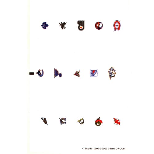 Sticker Sheet 1 for Sets 10127-1, 65182-1