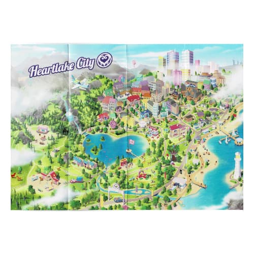 Poster, Friends, Heartlake City Map, 5 Set Images on Back