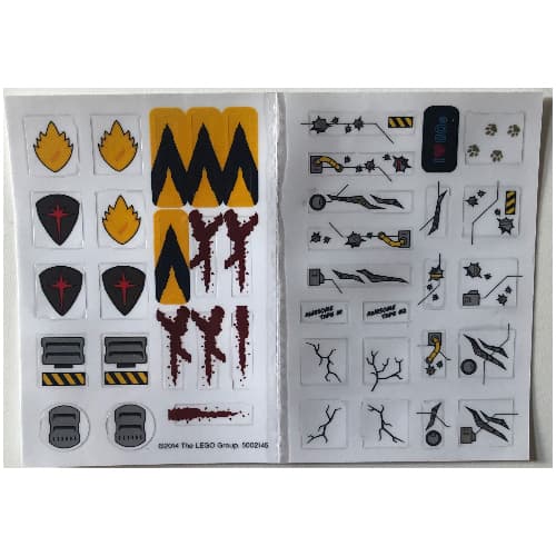 Sticker Sheet for Set 5002145-1