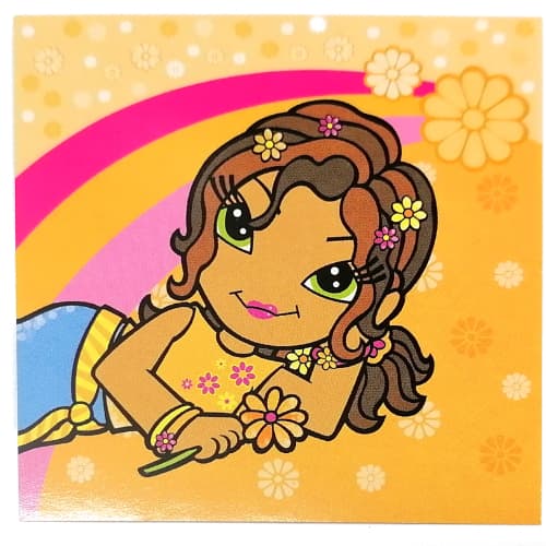 Clikits Insert 10 x 10 for Frame, 'Daisy' Holding a Flower Print