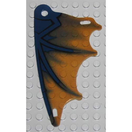Wing, 6 x 12, Scalloped, with Wyvern Dragon Wing Print