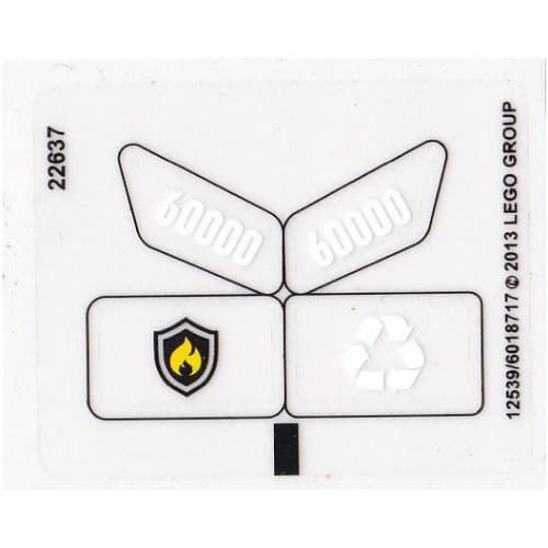 Sticker Sheet for Set 60000-1