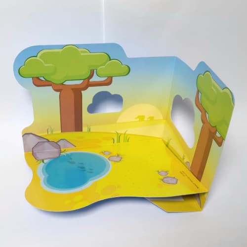 Backdrop, Duplo African Scenery, for Set 10971