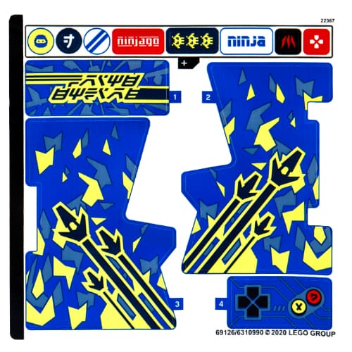 Sticker Sheet for Set 71715-1