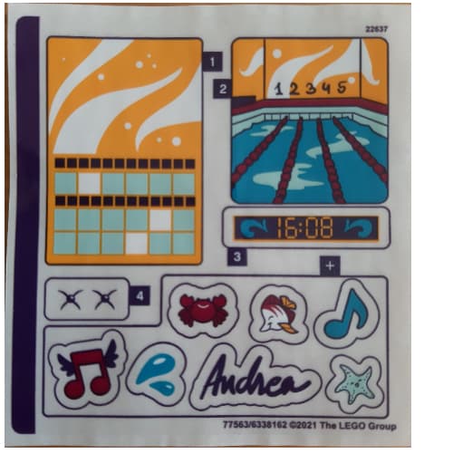 Sticker Sheet for Set 41671-1