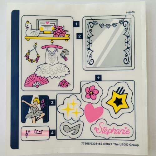 Sticker Sheet for Set 41670-1