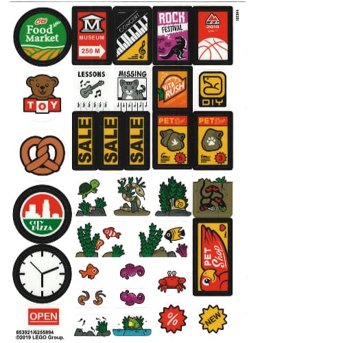 Sticker Sheet 4 for Set 853921-1