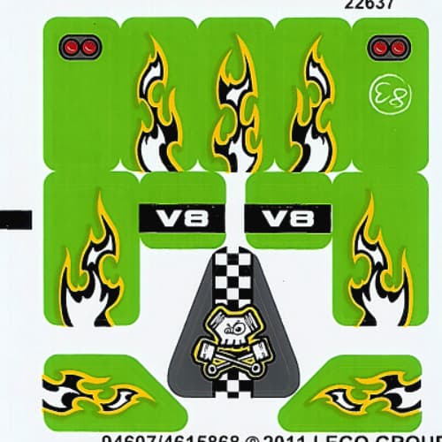 Sticker Sheet for Set 8302-1