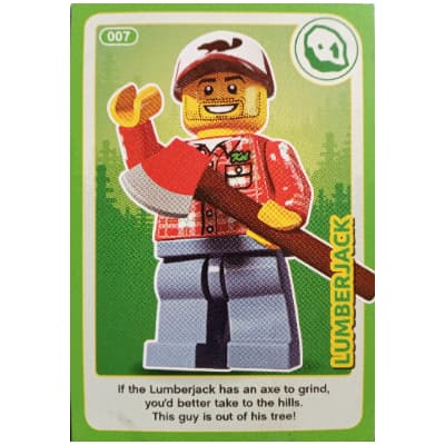 Trading Card, Create the World Incredible Inventions - Lumberjack