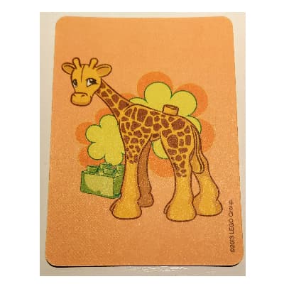 Game Card, Duplo Memory Game - Giraffe