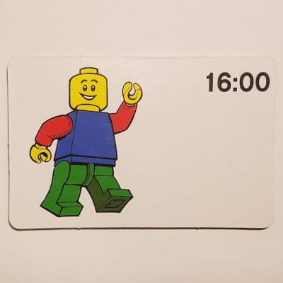 Activity Card, Time-Teaching 24-Hour Clock 16:00