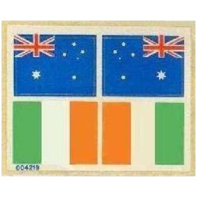 Sticker Sheet for Set 939-1 with flags for AU, IE