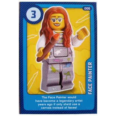 Trading Card, Create the World Living Amazingly - Face Painter