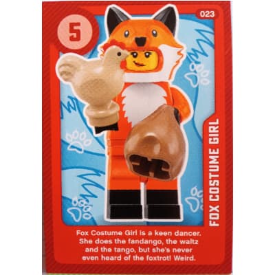 Trading Card, Create the World Living Amazingly - Fox Costume Girl