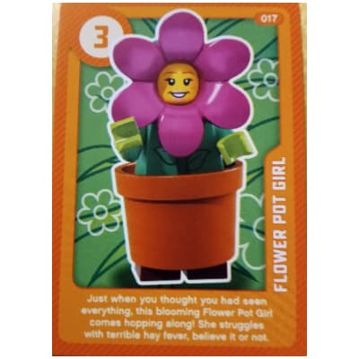 Trading Card, Create the World Living Amazingly - Flower Pot Girl