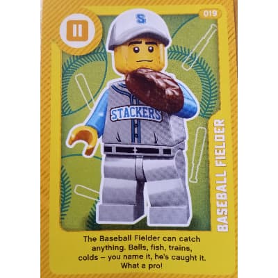 Trading Card, Create the World Living Amazingly - Baseball Fielder