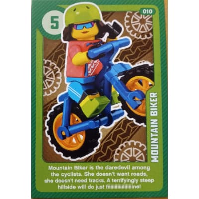 Trading Card, Create the World Living Amazingly - Mountain Biker