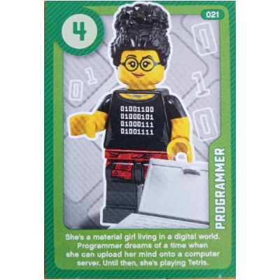 Trading Card, Create the World Living Amazingly - Programmer