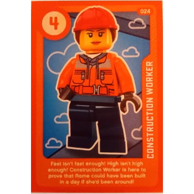 Trading Card, Create the World Living Amazingly - Construction Worker