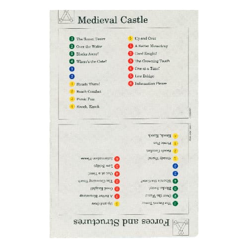 Activity Card, Set 9603, Index 01 - Medieval Castle & Forces and Structures