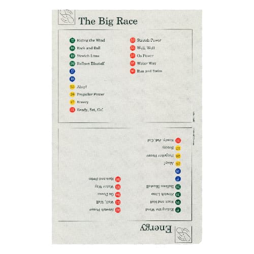 Activity Card, Set 9603, Index 06 - The Big Race & Energy