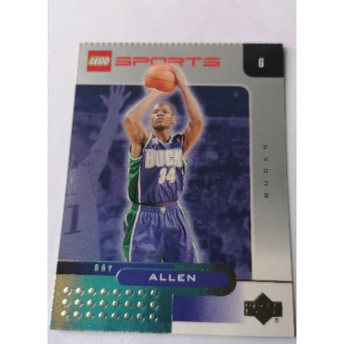 Trading Card, NBA: Ray Allen, Milwaukee Bucks #34 (Gold Leaf)