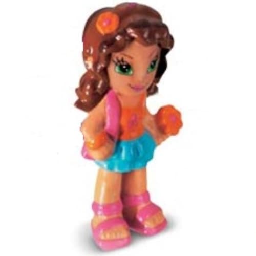 Clikits Figure, Daisy, Brown Hair, Orange Top, Aqua Skirt, Dark Pink Sandals
