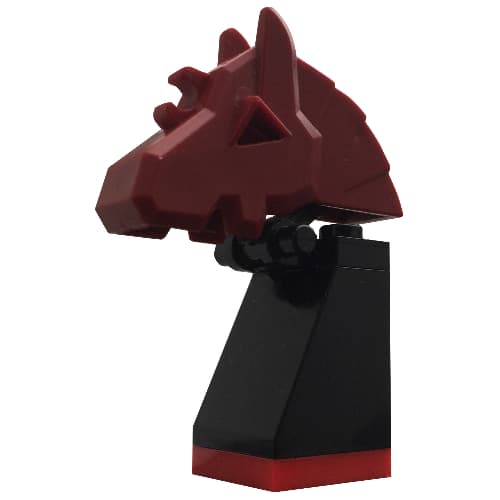 Viking Chess Piece Red Knight - Portions may be Glued