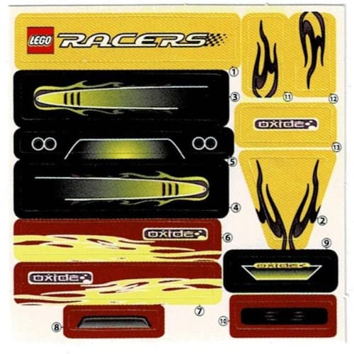 Sticker Sheet for Set McDR7US-1