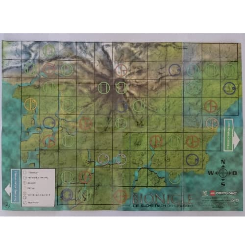 Game Board, Ancient Map of Mata Nui