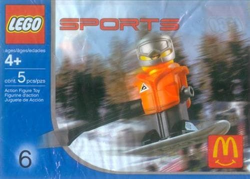 McDonald's Sports Set Number 6 - Orange Vest Snowboarder