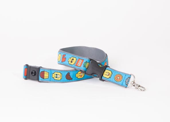 Minifigure Emoji Lanyard (Blue)
