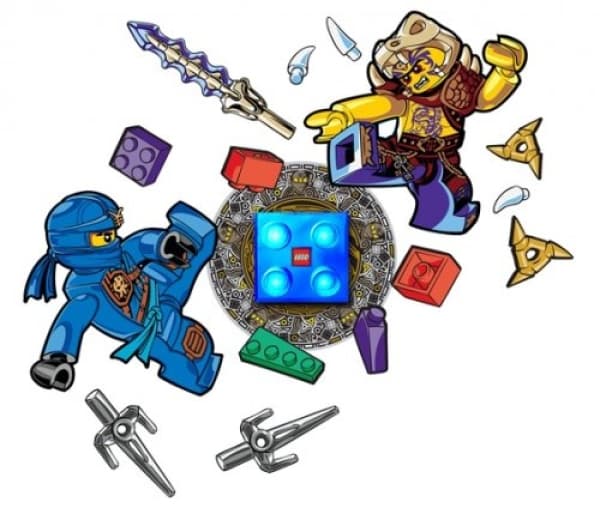 Ninjago Brick Night Light and Wall Decals - Jay